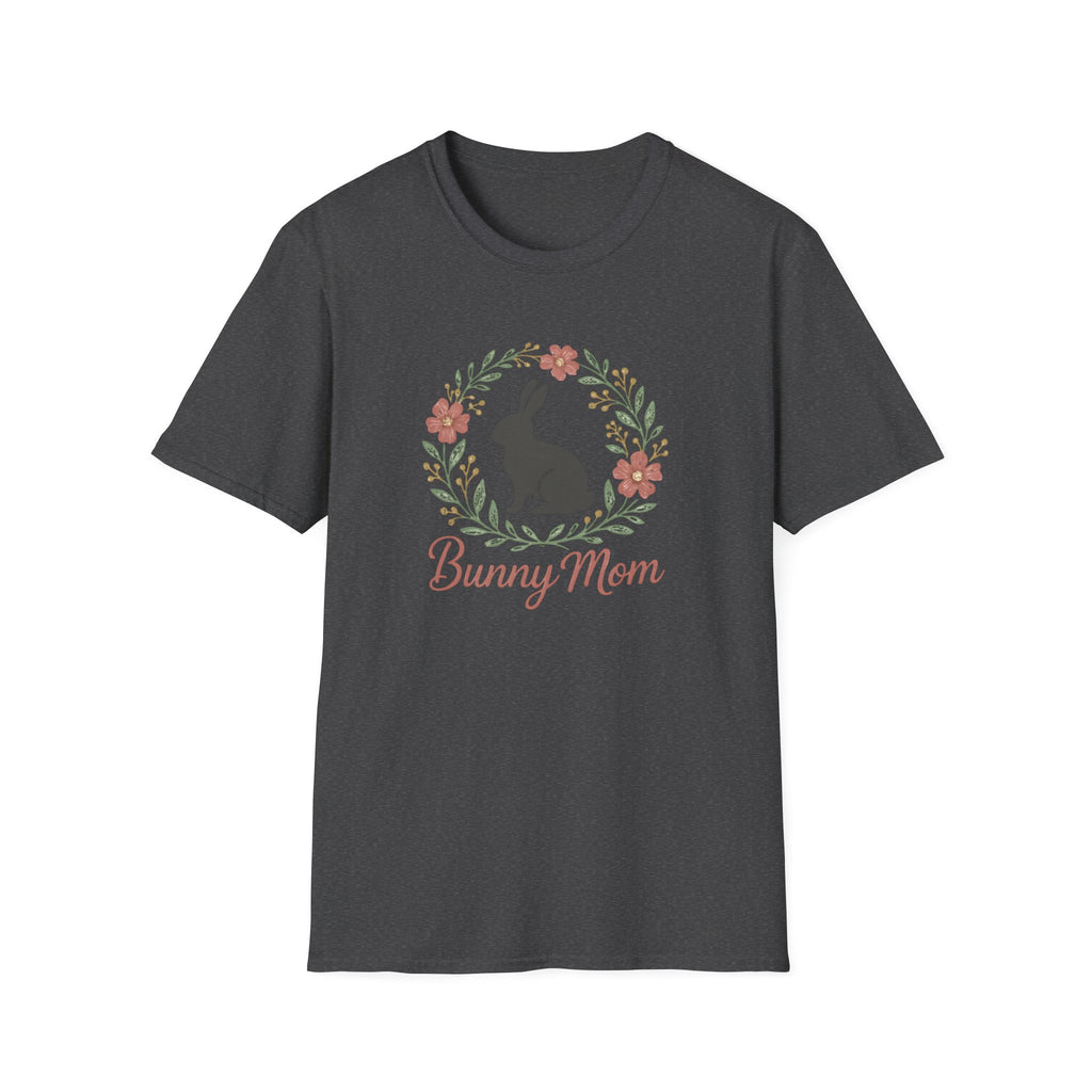 Bunny Mom Floral Wreath T-Shirt