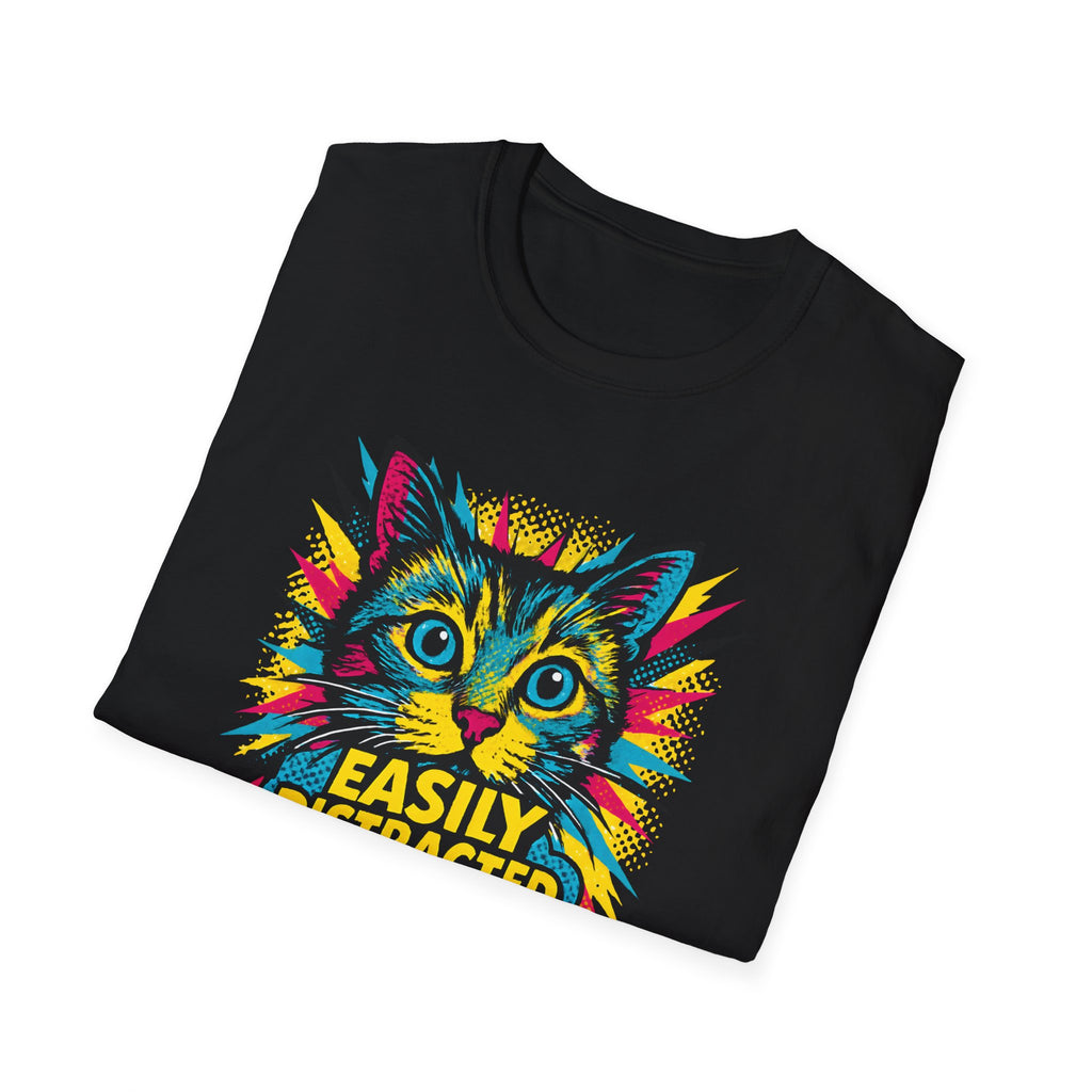 Easily Distracted by Cats T-Shirt