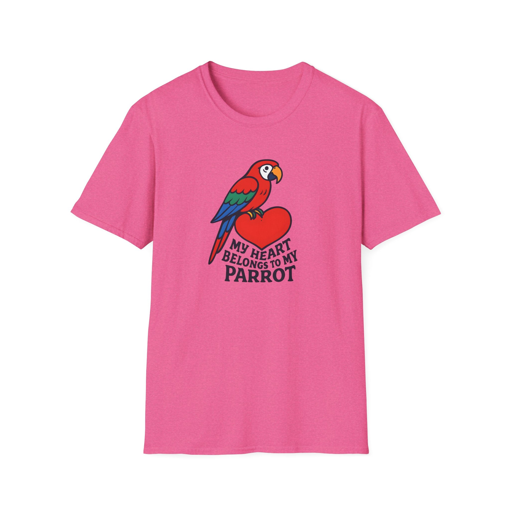Parrot on Heart T-Shirt
