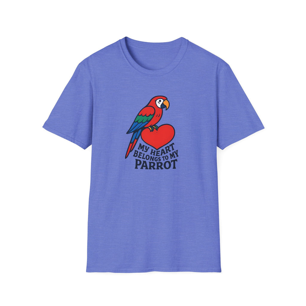 Parrot on Heart T-Shirt