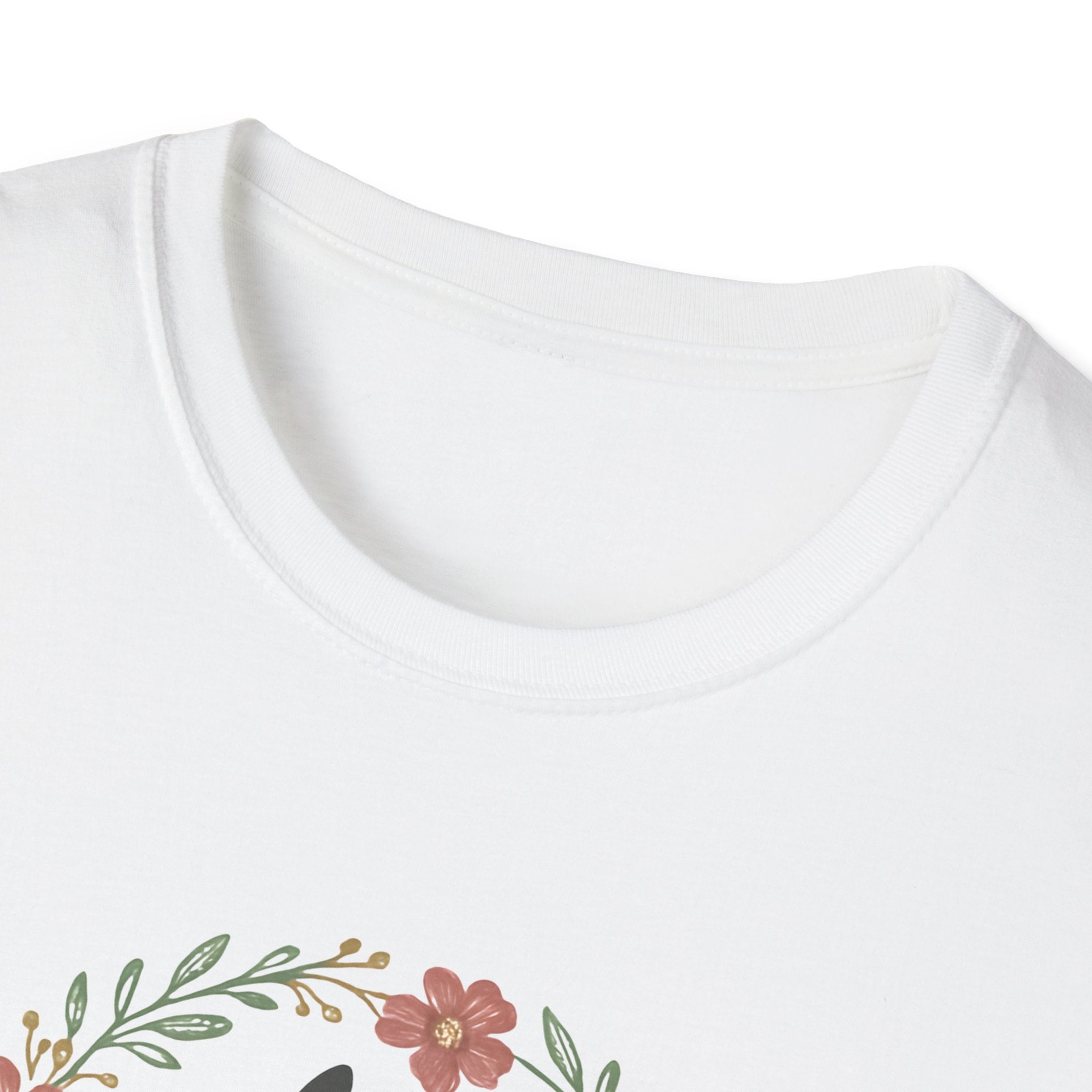 Bunny Mom Floral Wreath T-Shirt