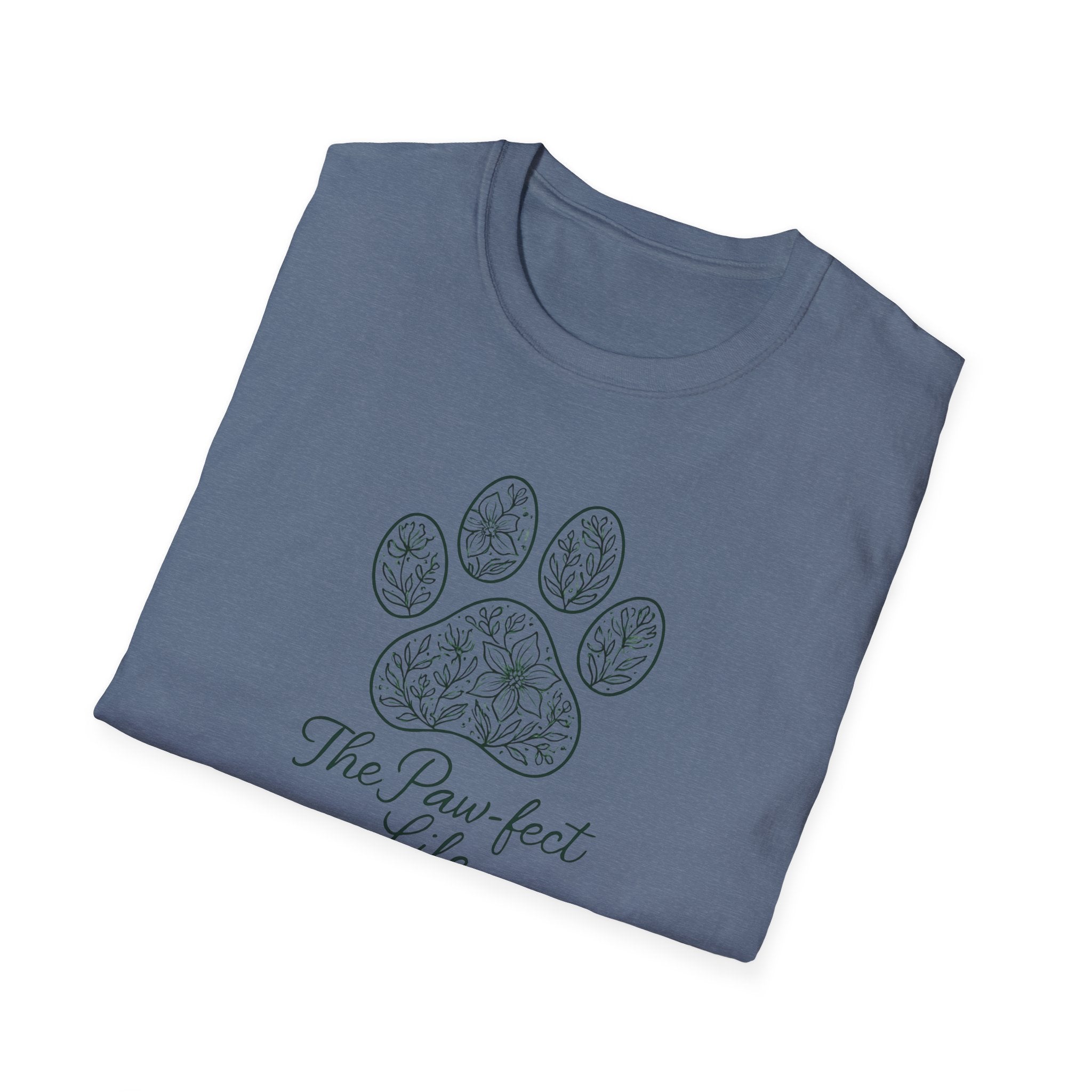 Floral Paw Print T-Shirt