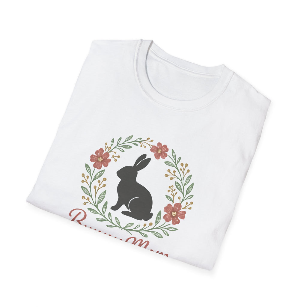 Bunny Mom Floral Wreath T-Shirt