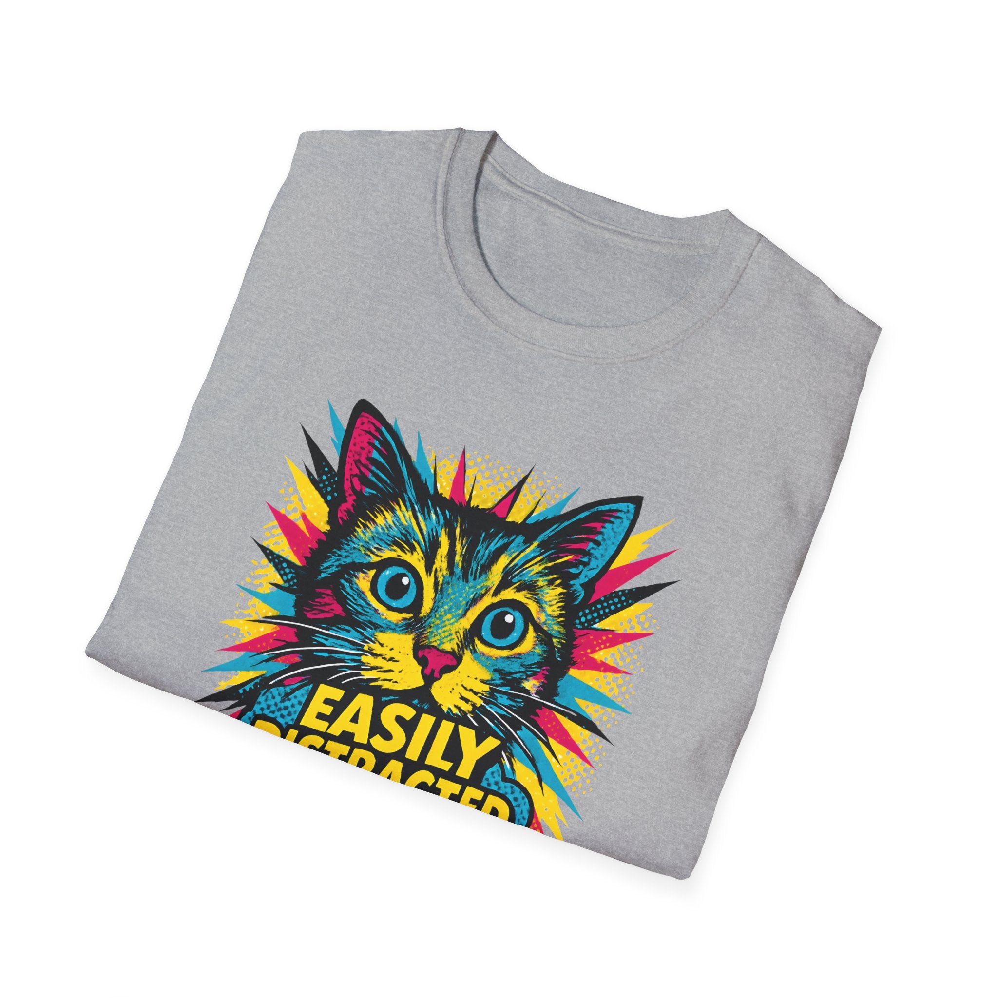 Easily Distracted by Cats T-Shirt