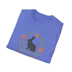 Bunny Mom Floral Wreath T-Shirt