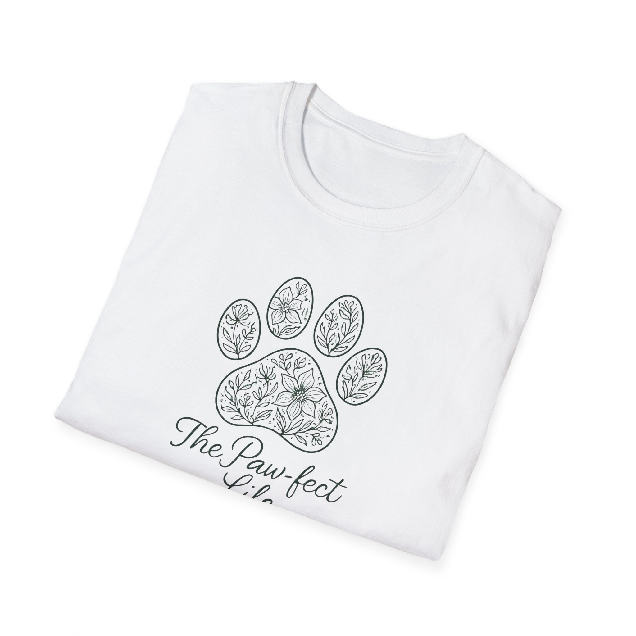Floral Paw Print T-Shirt