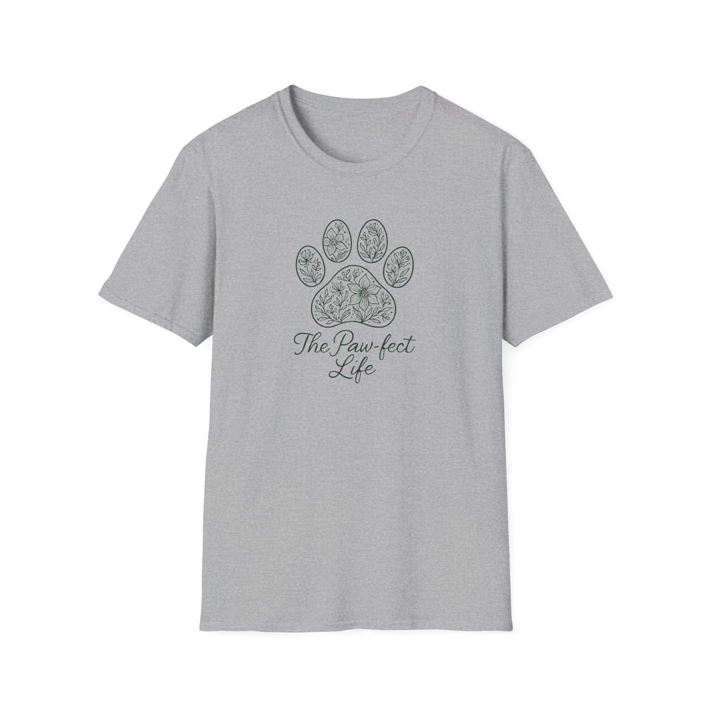 Floral Paw Print T-Shirt