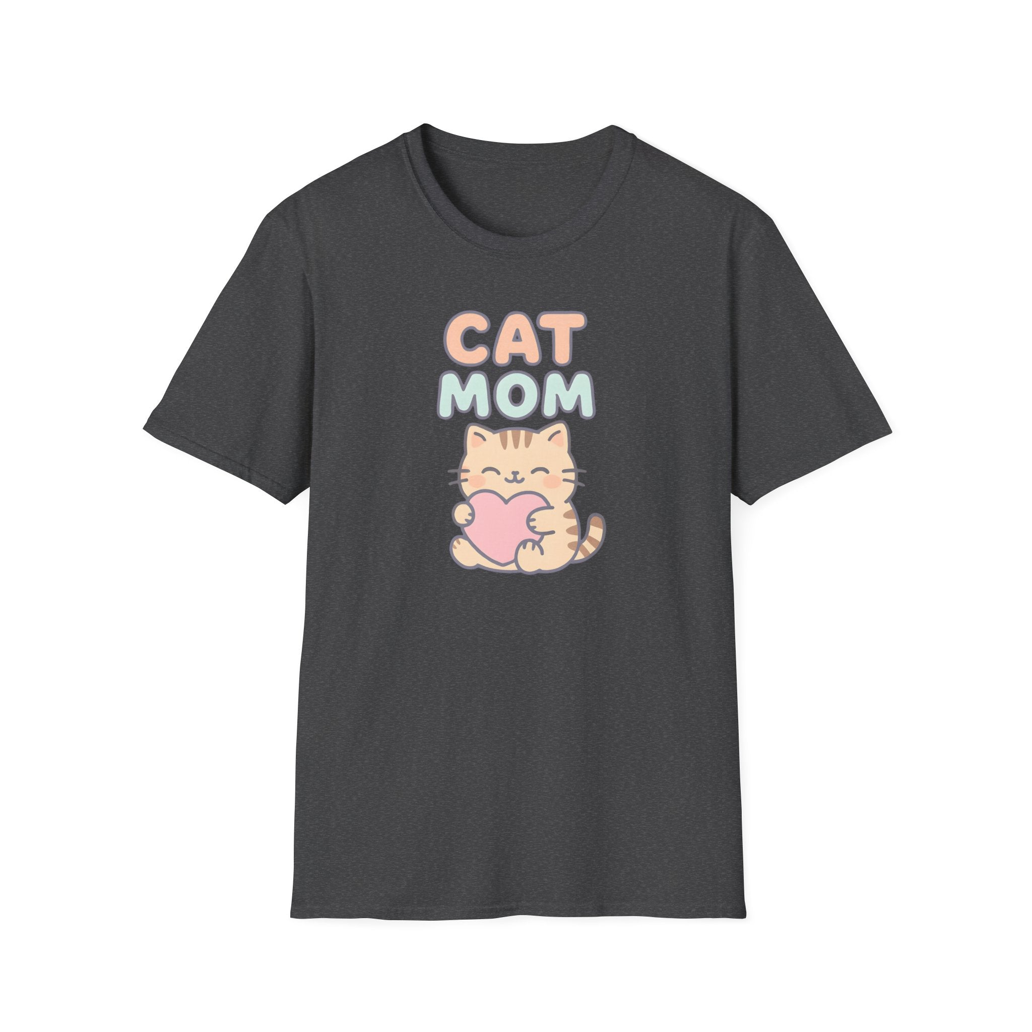Cat Mom with Heart T-Shirt