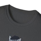 Gray Cat with Beret T-Shirt