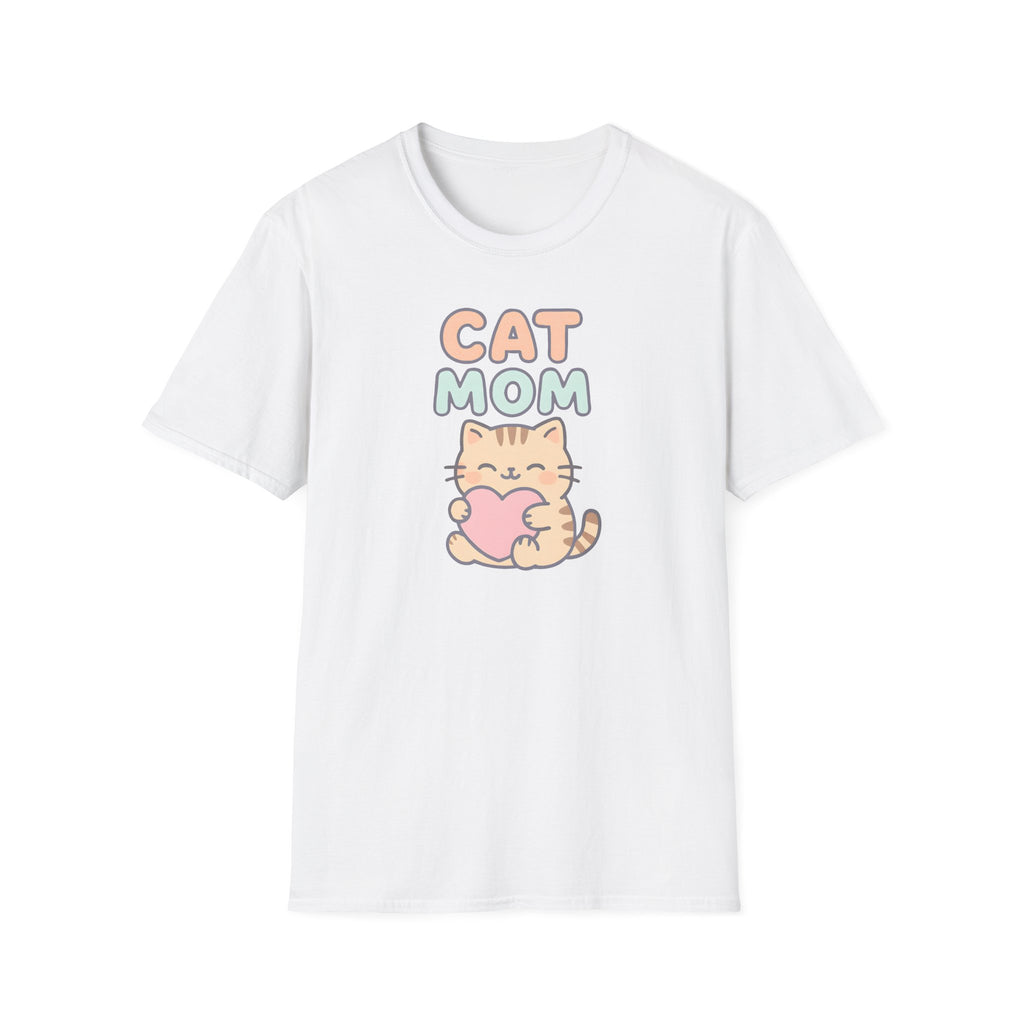 Cat Mom with Heart T-Shirt