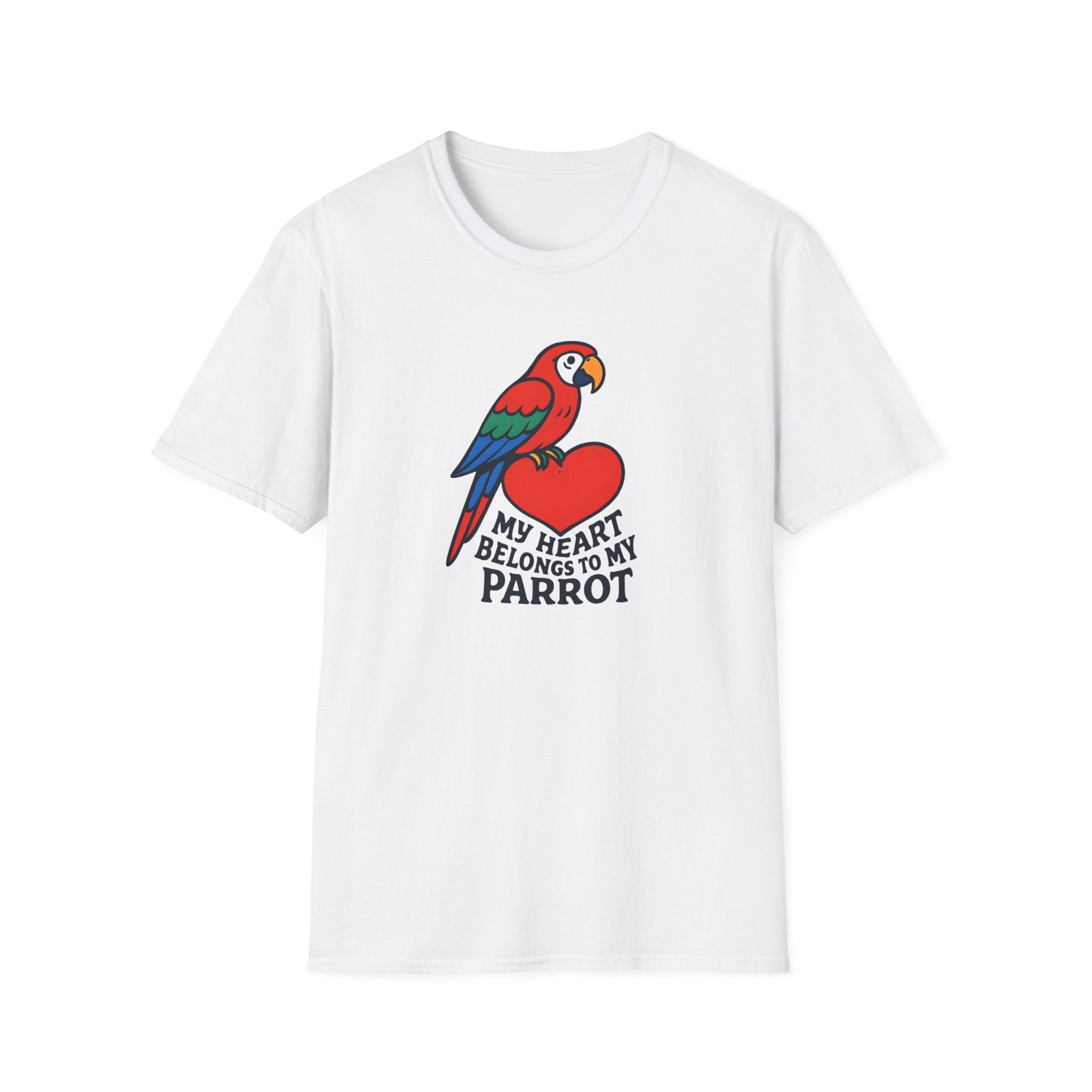 Parrot on Heart T-Shirt