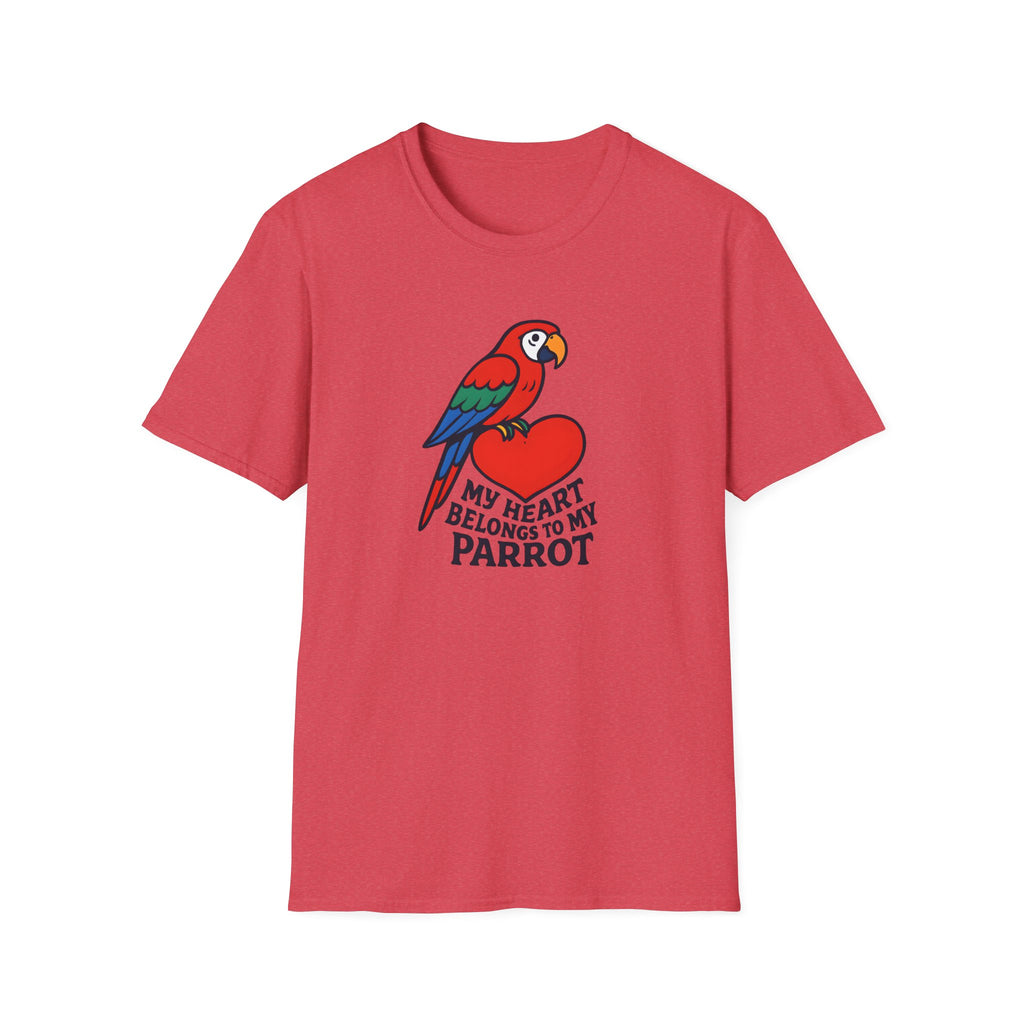 Parrot on Heart T-Shirt