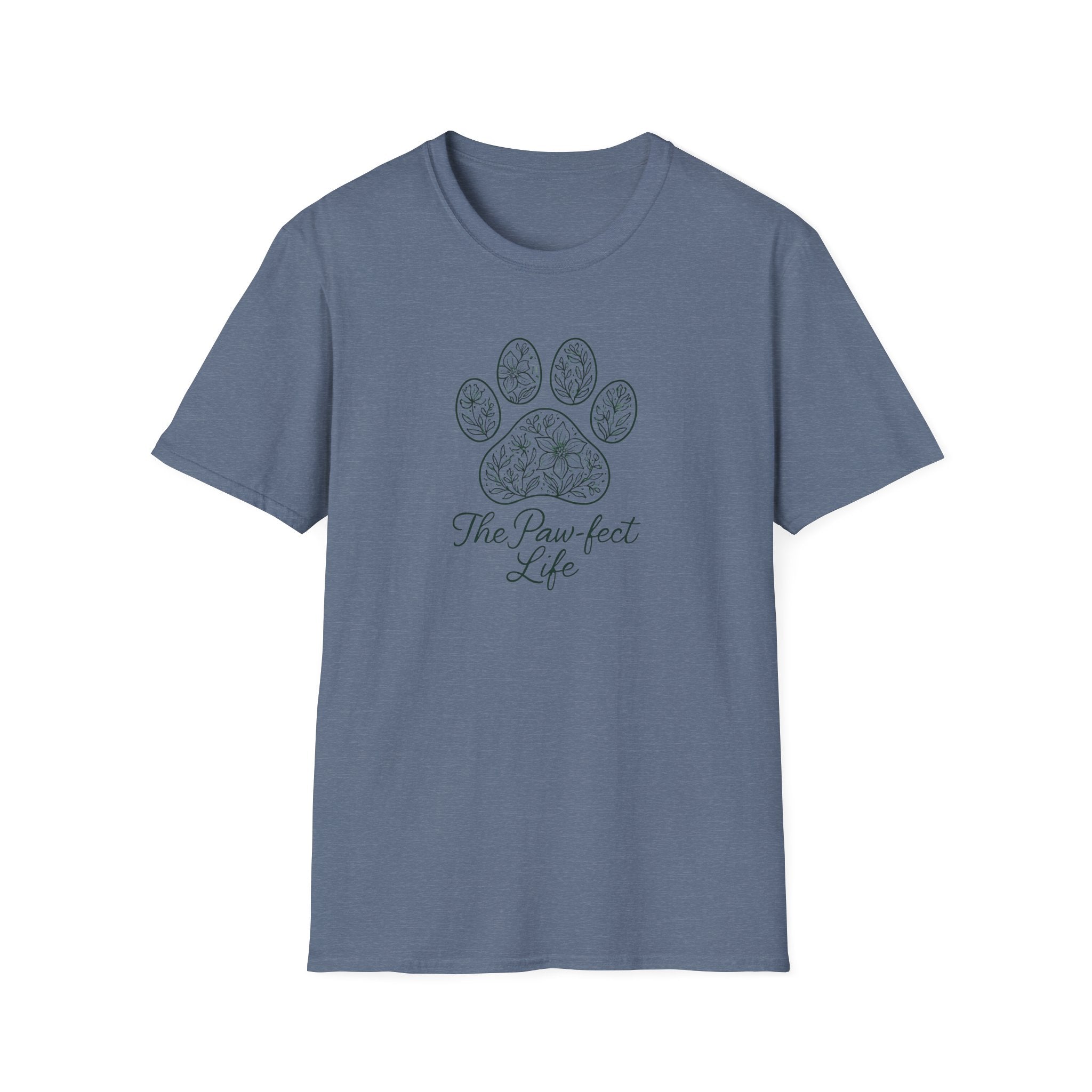 Floral Paw Print T-Shirt