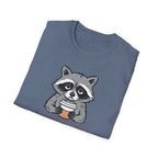 Raccoon Morning Coffee T-Shirt