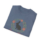 Bunny Mom Floral Wreath T-Shirt