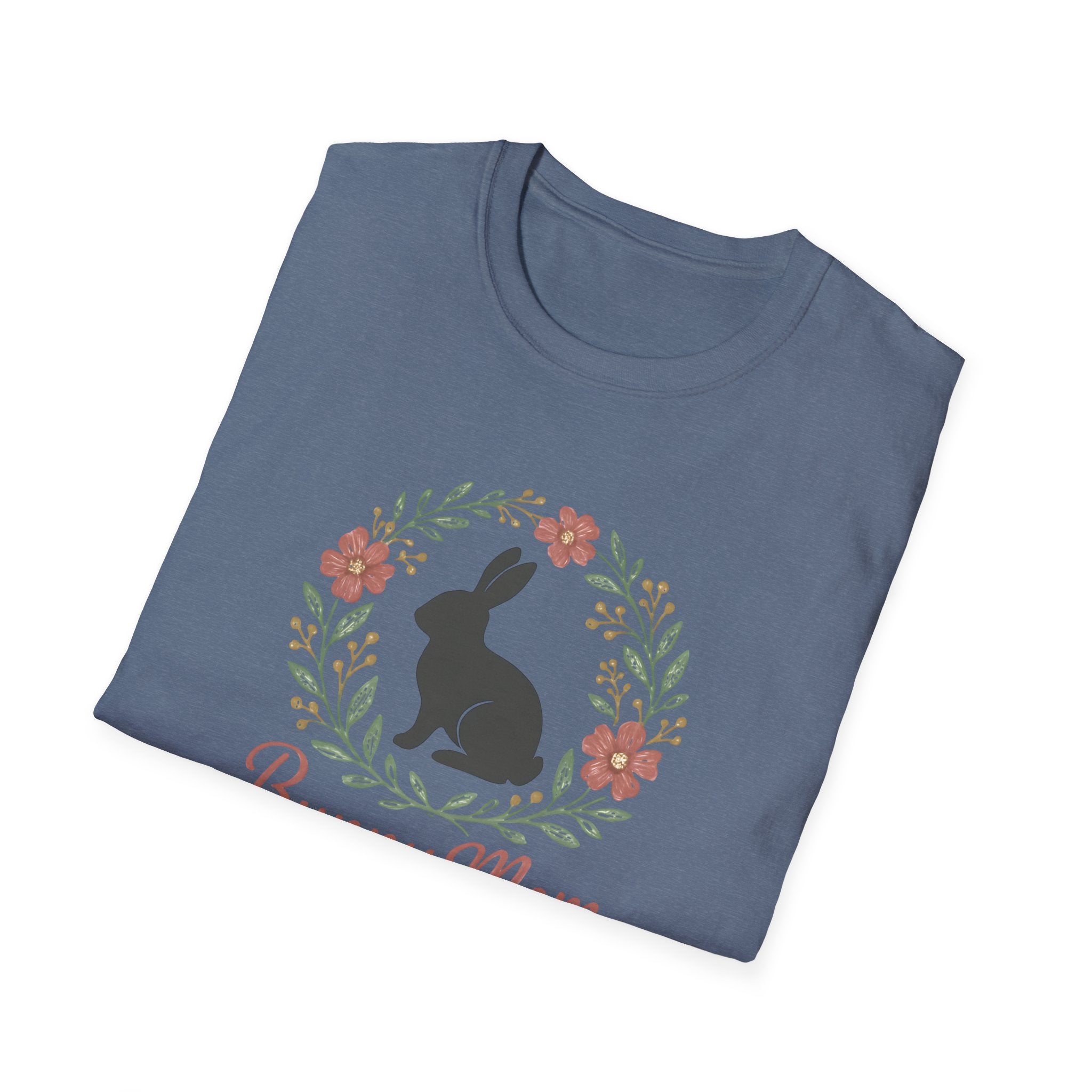 Bunny Mom Floral Wreath T-Shirt