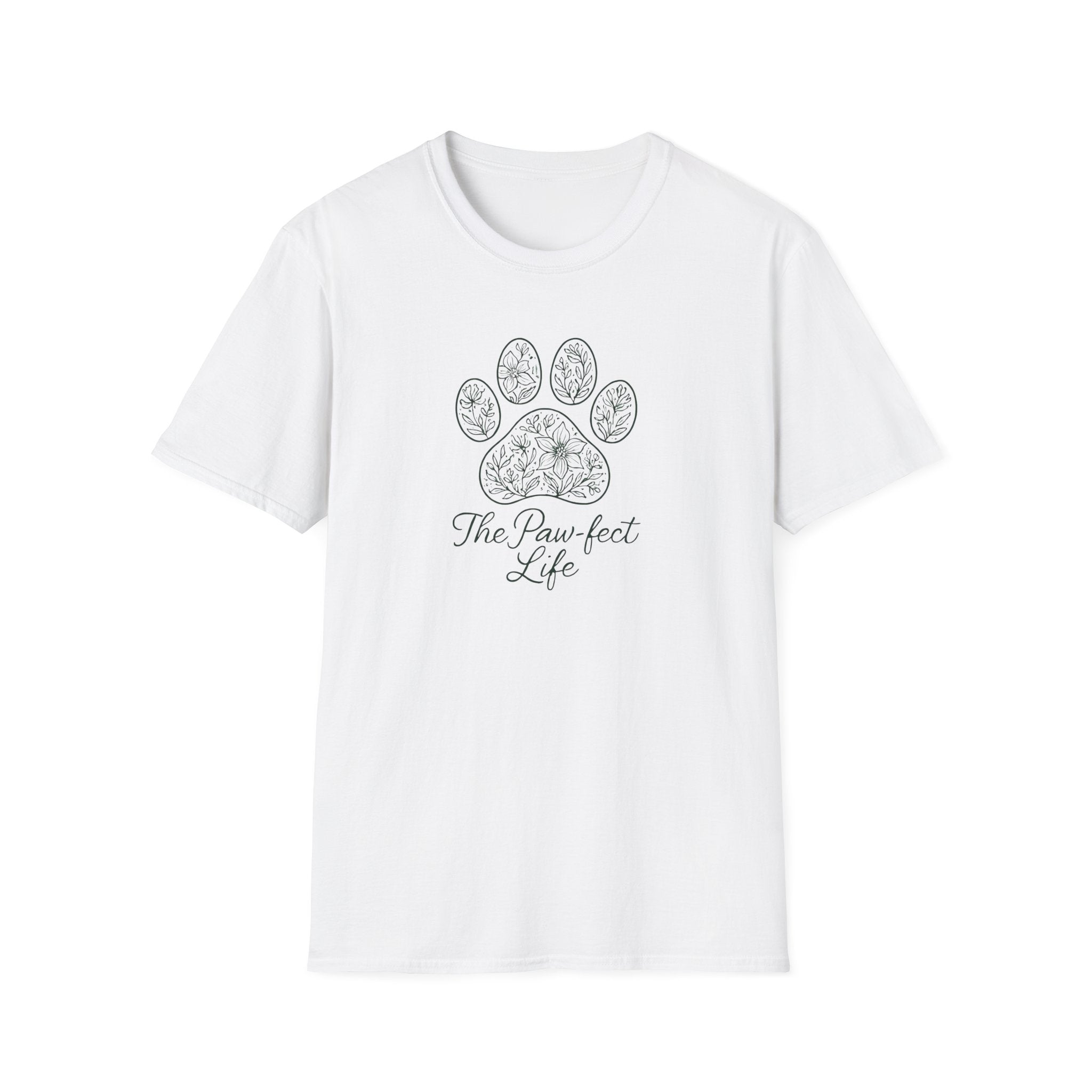 Floral Paw Print T-Shirt