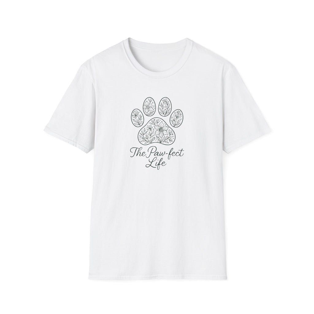 Floral Paw Print T-Shirt